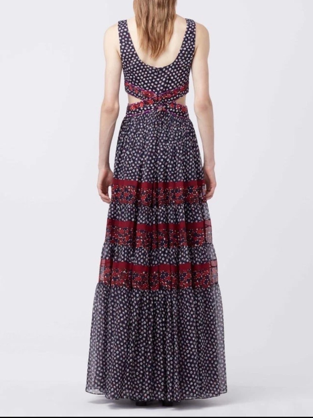 Diane Von Furstenberg Altessa Boho Maxi Dress (Size 8) Fall 2016 Collection - Picture 12 of 12